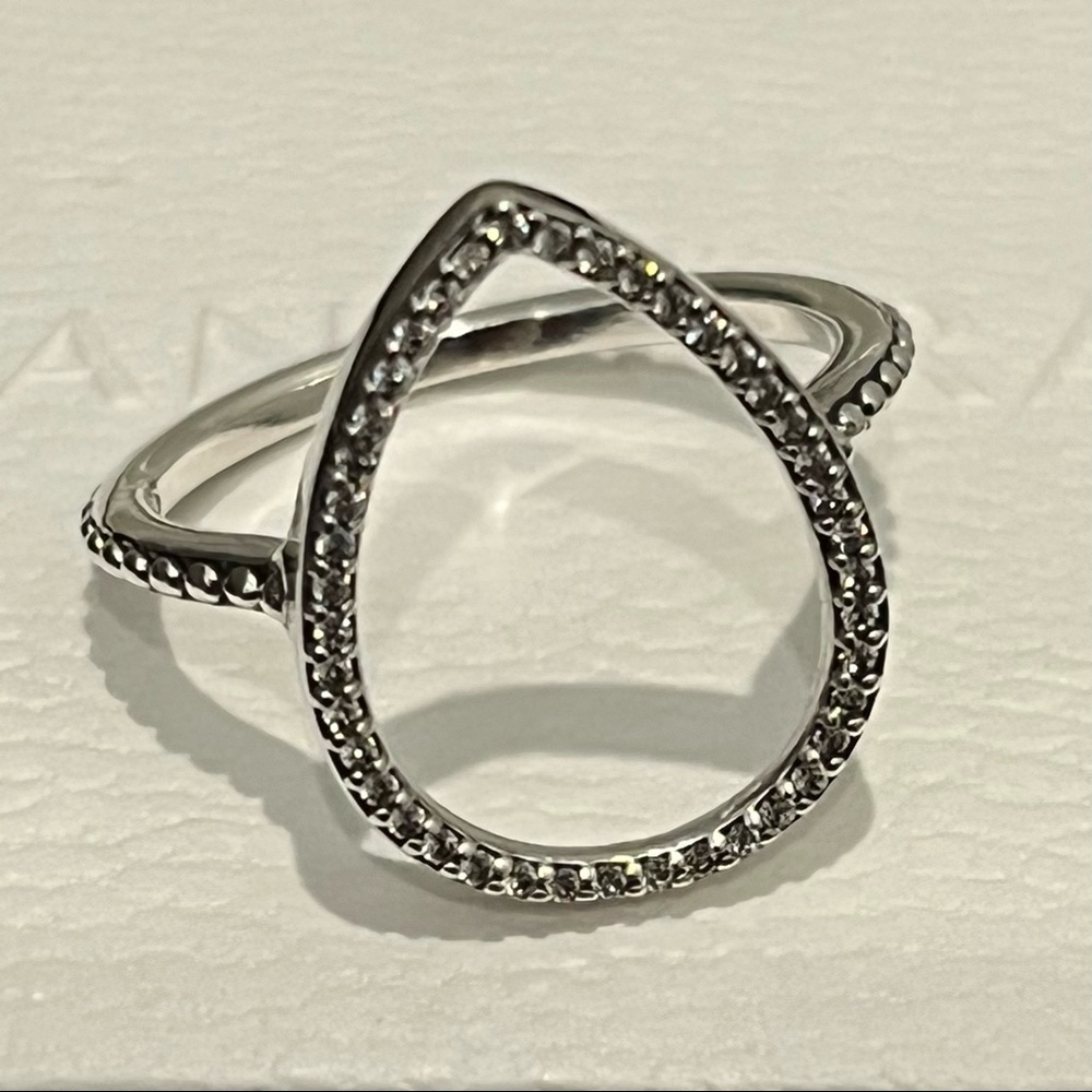 Pandora Teardrop Silhouette Ring Size 48=US 4.5 - Picture 2 of 5
